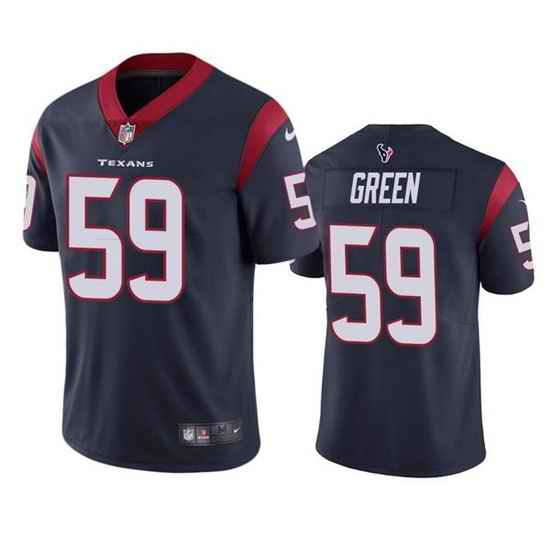 Men Houston Texans #59 Kenyon Green Navy Vapor Untouchable Limited Stitched Jersey