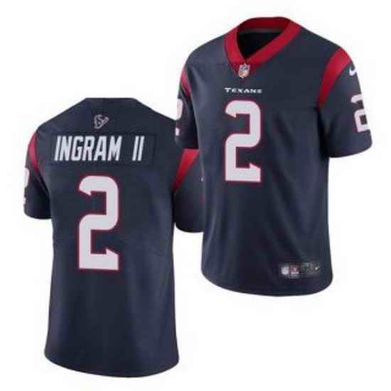 Men Houston Texans #2 Mark Ingram II Navy Vapor Untouchable Limited Stitched Jersey