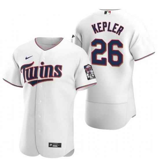 Men Minnesota Twins #26 Max Kepler White Flex Base Stitched Jerse