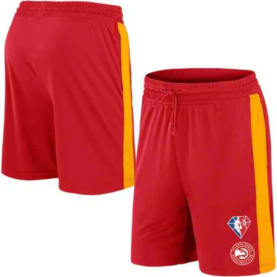Men Atlanta Hawks Red Shorts-0