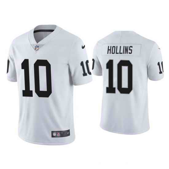 Men Las Vegas Raiders #10 Mack Hollins White Vapor Untouchable Limited Stitched Jersey-0