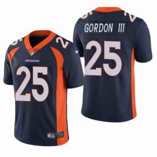 Men Navy Denver Broncos #25 Melvin Gordon III Vapor Untouchable Limited Stitched Jersey