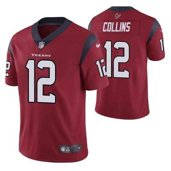 Men Houston Texans #12 Nico Collins Red Vapor Untouchable Limited Stitched Jersey