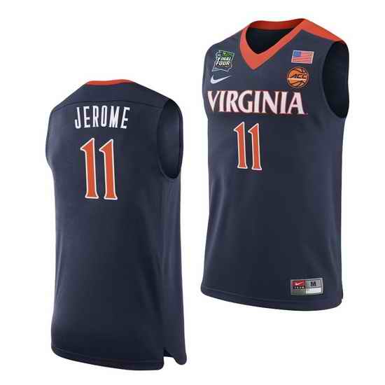 Virginia Cavaliers Ty Jerome Navy Home Men'S Jersey