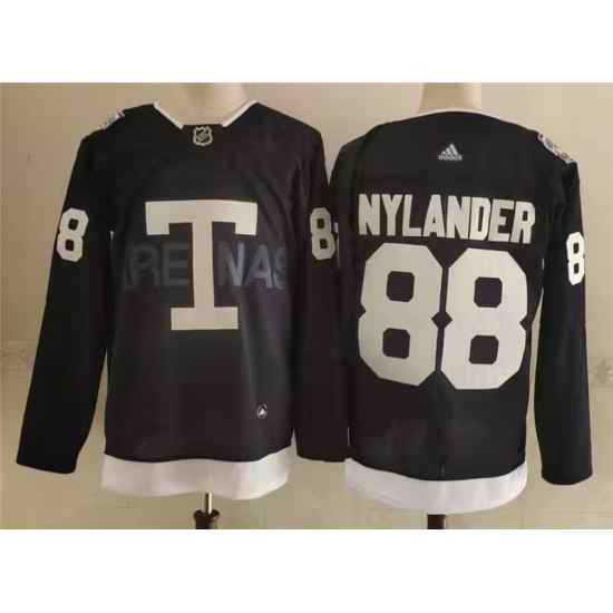 Men's Toronto Maple Leafs #88 William Nylander Navy 2022 NHL Heritage Classic Adidas Jersey