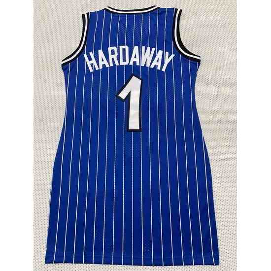 Women Orlando Magic #1 Penny Hardaway Blue Dress Stitched Jersey Blue II-0