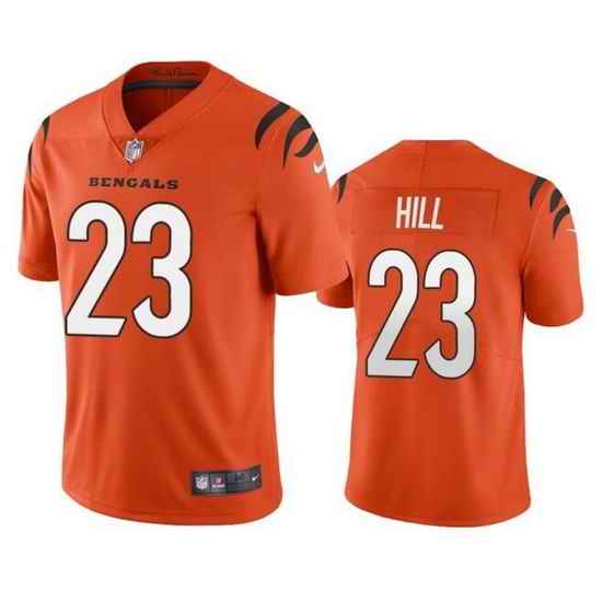 Nike Bengals #23 Daxton Hill Orange 2022 NFL Draft Vapor Untouchable Limited Jerse-0