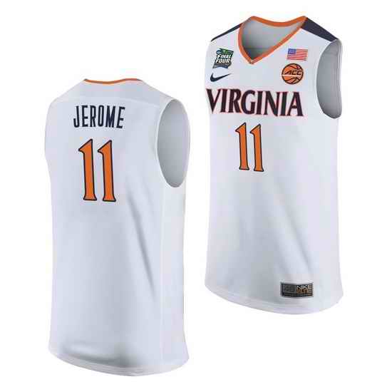 Virginia Cavaliers Ty Jerome White Away Men'S Jersey