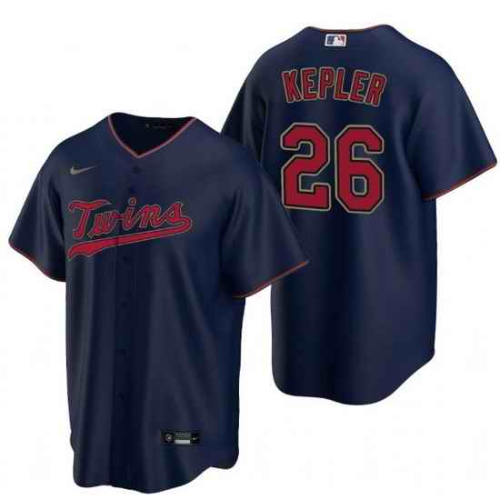 Men Minnesota Twins #26 Max Kepler Navy Cool Base Stitched Jerse-0