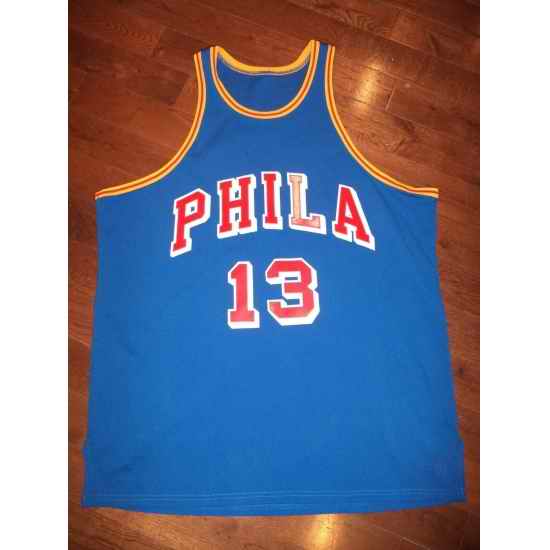 Men Philadelphia 76ers #13 Wilt Chamberlain Royal Swingman Stitched Jersey