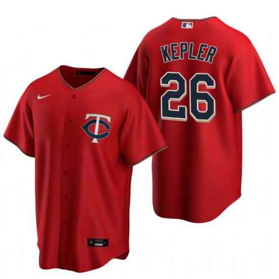 Men Minnesota Twins #26 Max Kepler Red Cool Base Stitched Jerse-0
