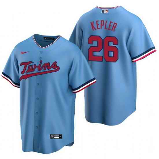 Men Minnesota Twins #26 Max Kepler Blue Cool Base Stitched Jerse