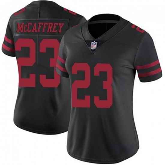 Women San Francisco 49ers #23 Christian McCaffrey Black Vapor Untouchable Stitched Jersey