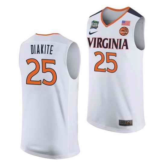 Virginia Cavaliers Mamadi Diakite White Away Men'S Jersey
