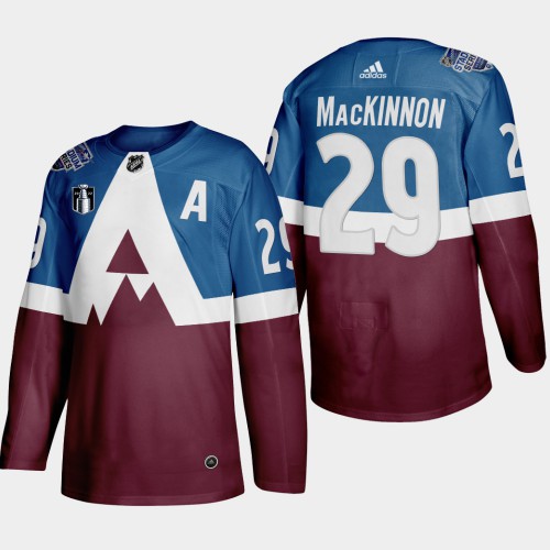 Adidas Colorado Avalanche #29 Nathan MacKinnon Men’s 2022 Stanley Cup Final Patch Stadium Series Burgundy Stitched NHL Jersey Men’s