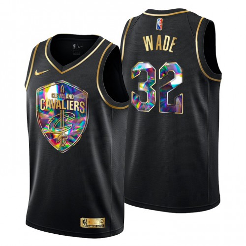 Cleveland Cleveland Cavaliers #32 Dean Wade Men’s Golden Edition Diamond Logo 2021/22 Swingman Jersey – Black Men’s