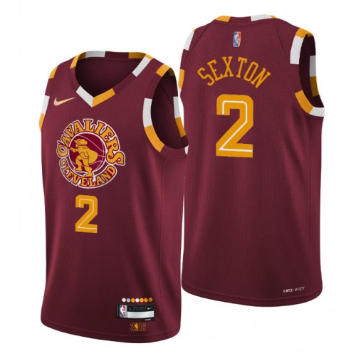 Cleveland Cleveland Cavaliers #2 Collin Sexton Men’s Nike Wine 2021/22 Swingman NBA Jersey – City Edition Men’s