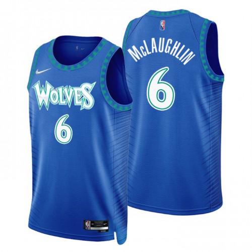 Minnesota Minnesota Timberwolves #6 Jordan McLaughlin Men’s Nike Royal 2021/22 Swingman NBA Jersey – City Edition Men’s