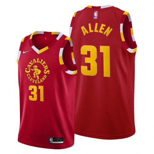 Cleveland Cleveland Cavaliers #31 Jarrett Allen Women’s 2021-22 City Edition Red NBA Jersey Womens