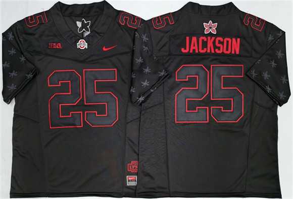 Men%27s Ohio State Buckeyes #25 Lamar Bo Jackson Black 2025 F.U.S.E. Limited Stitched Jersey