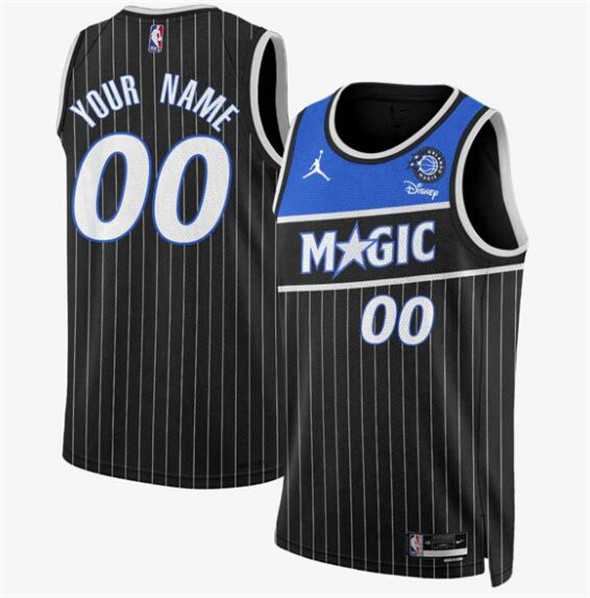 Men's Orlando Magic Active Player Custom Black 2025 New Generation of Magic Stitched Basketball Jersey-0