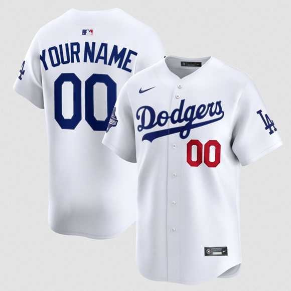 Men%27s Los Angeles Dodgers ACTIVE PLAYER Custom White 2025 Champions Stitched Baseball Jersey