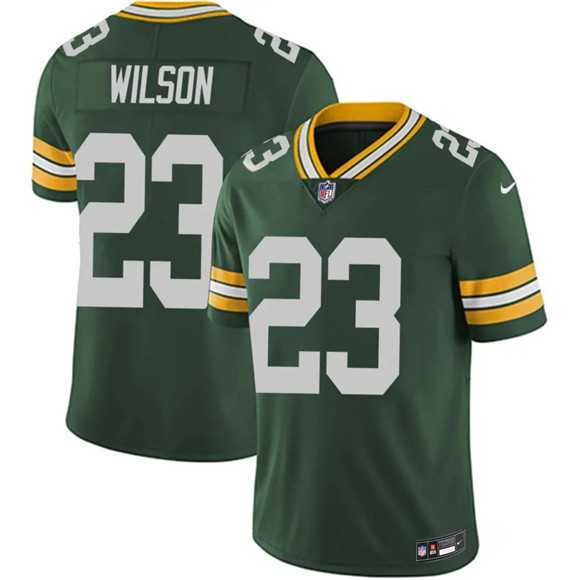 Men%27s Green Bay Packers #23 Emanuel Wilson Green 2025 Vapor Untouchable Limited Stitched Jersey Dzhi