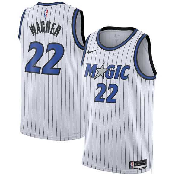 Men%27s Orlando Magic #22 Franz Wagner White 2025 Association Edition Stitched Jersey Dzhi
