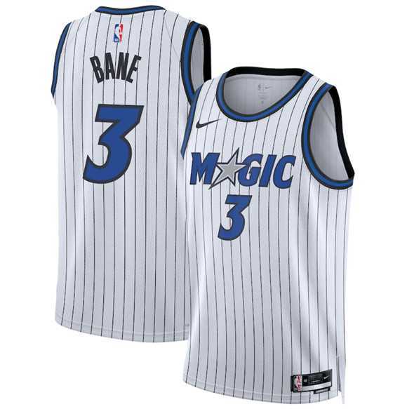 Men%27s Orlando Magic #3 Desmond Bane White 2025 Association Edition Stitched Jersey Dzhi