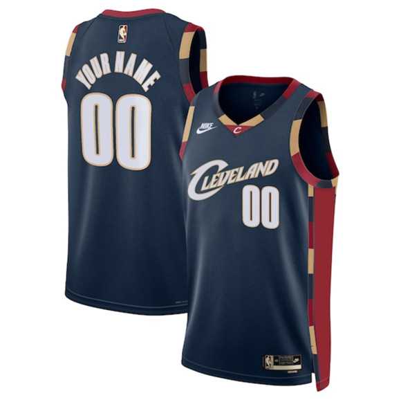 Men%27s Cleveland Cavaliers Active Player Custom Navy 2025 Classic Edition Stitched Jersey