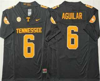 Men's Tennessee Volunteers #6 Joey Aguilar Anthracite FUSE College Football Jersey-0