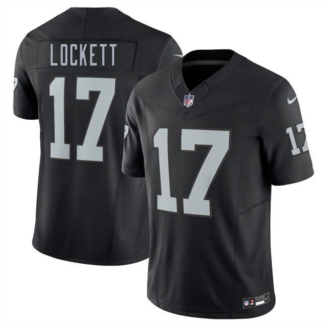 Men%27s Las Vegas Raiders #17 Tyler Lockett Black 2025 F.U.S.E. Vapor Untouchable Limited Stitched Jersey Dzhi