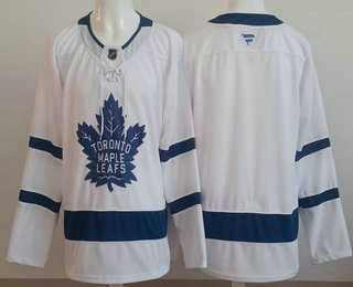 Men%27s Toronto Maple Leafs Blank White Authentitc Jersey