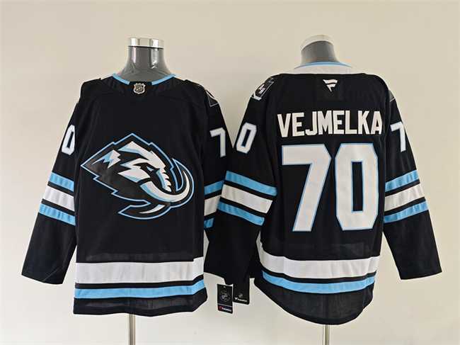 Men%27s Utah Mammoth #70 Karel Vejmelka Navy 2025 Stitched Jersey