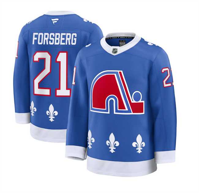 Men%27s Colorado Avalanche #21 Peter Forsberg Blue 2025 Alternate Stitched Jersey Dzhi