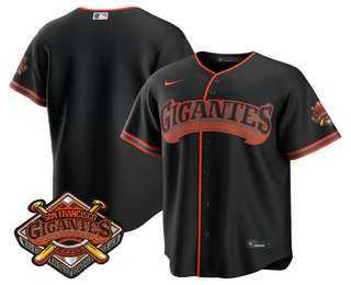 Men%27s San Francisco Giants Blank Black 2026 Alternate Stadium Stitched Jersey Dzhi
