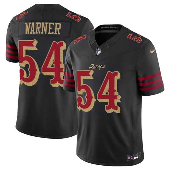 Men%27s San Francisco 49ers #54 Fred Warner Black 2025 F.U.S.E. %27Rivalries%27 Vapor Limited Stitched Jersey Dzhi