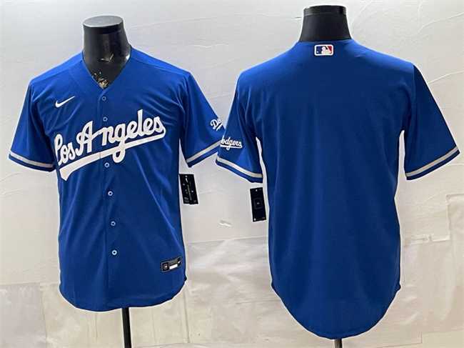 Men%27s Los Angeles Dodgers Blank Royal Alternate Stadium Stitched Jersey