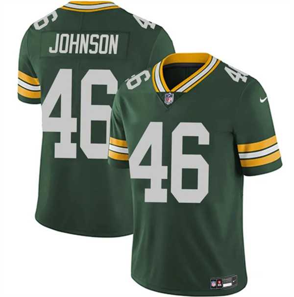 Men & Women & Youth Green Bay Packers #46 Amar Johnson Green 2025 Vapor Untouchable Limited Stitched Jersey