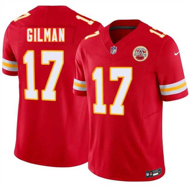 Men%27s Kansas City Chiefs #17 Alohi Gilman Red 2026 F.U.S.E. Vapor Untouchable Limited Stitched Jersey Dzhi