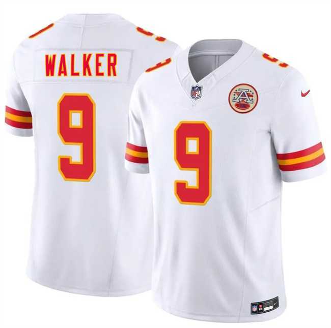 Men%27s Kansas City Chiefs #9 Kenneth Walker III White 2026 F.U.S.E. Vapor Untouchable Limited Stitched Jersey Dzhi