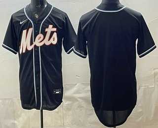 Men%27s New York Mets Blank 2026 Black Fashion Cool Base Jersey