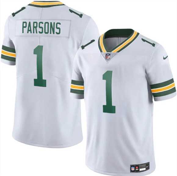 Men & Women & Youth Green Bay Packers #1 Micah Parsons White 2025 Vapor Untouchable Limited Stitched Jersey