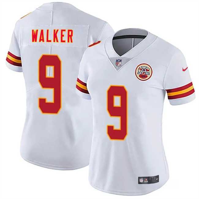 Women%27s Kansas City Chiefs #9 Kenneth Walker III White 2026 Vapor Untouchable Limited Stitched Jersey Dzhi