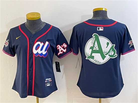 Youth American League Oakland Athletics Team Big Logo Navy 2025 All-Star Edition Limited Stitched Jersey
