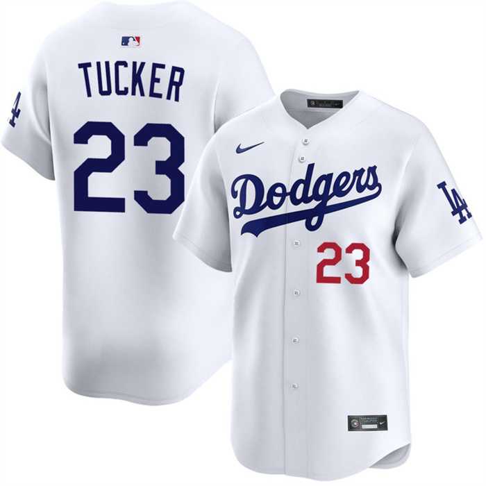 Men%27s Los Angeles Dodgers #23 Kyle Tucker White 2026 Home Limited Stitched Jersey Dzhi