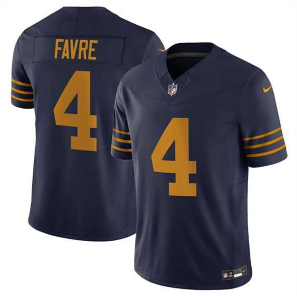 Men & Women & Youth Green Bay Packers #4 Brett Favre Navy The 1923 Classic Vapor F.U.S.E. Limited Stitched Jersey