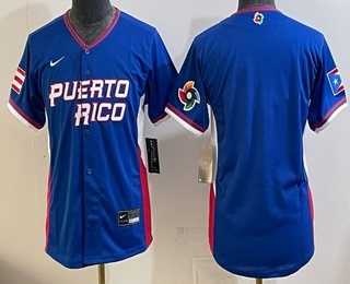 Women's Dominican Republic Big Logo Royal 2026 World Classic Cool Base Jersey-0