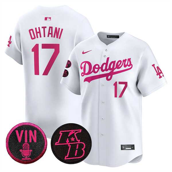 Men%27s Los Angeles Dodgers #17 Shohei Ohtani White 2026 Mother%27s Day Vapor Premier Limited Stitched Jersey Dzhi