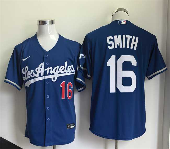 Men%27s Los Angeles Dodgers #16 Will Smith Royal 2026 Stitched Jersey
